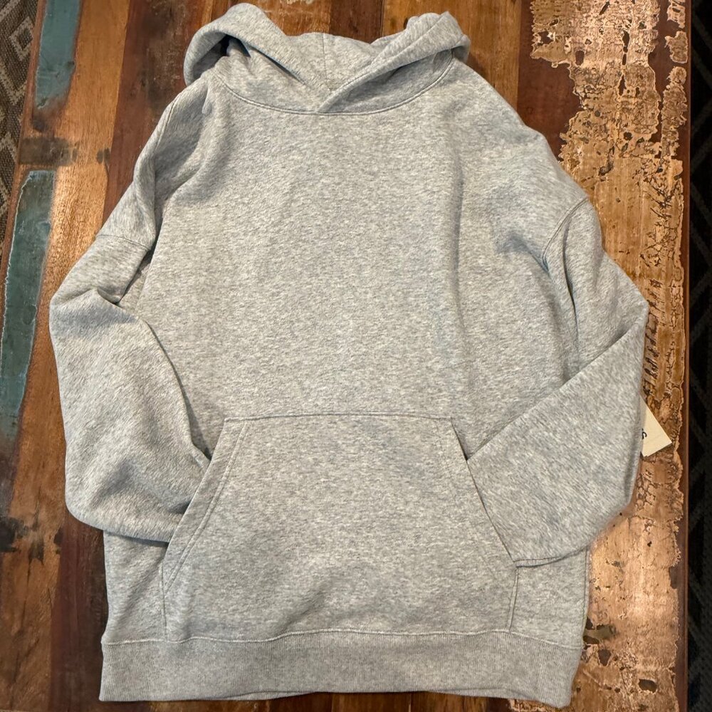 NWT No Boundaries Oversize Unisex Grey Fleece Lined Hoodie Sweatshirt Size‎ M